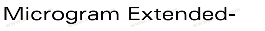 Microgram Extended字体转换